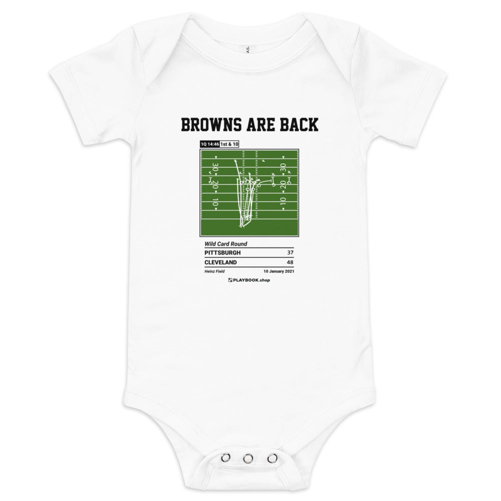 Greatest Cleveland Browns Plays Baby Bodysuit: Browns are back (2021)