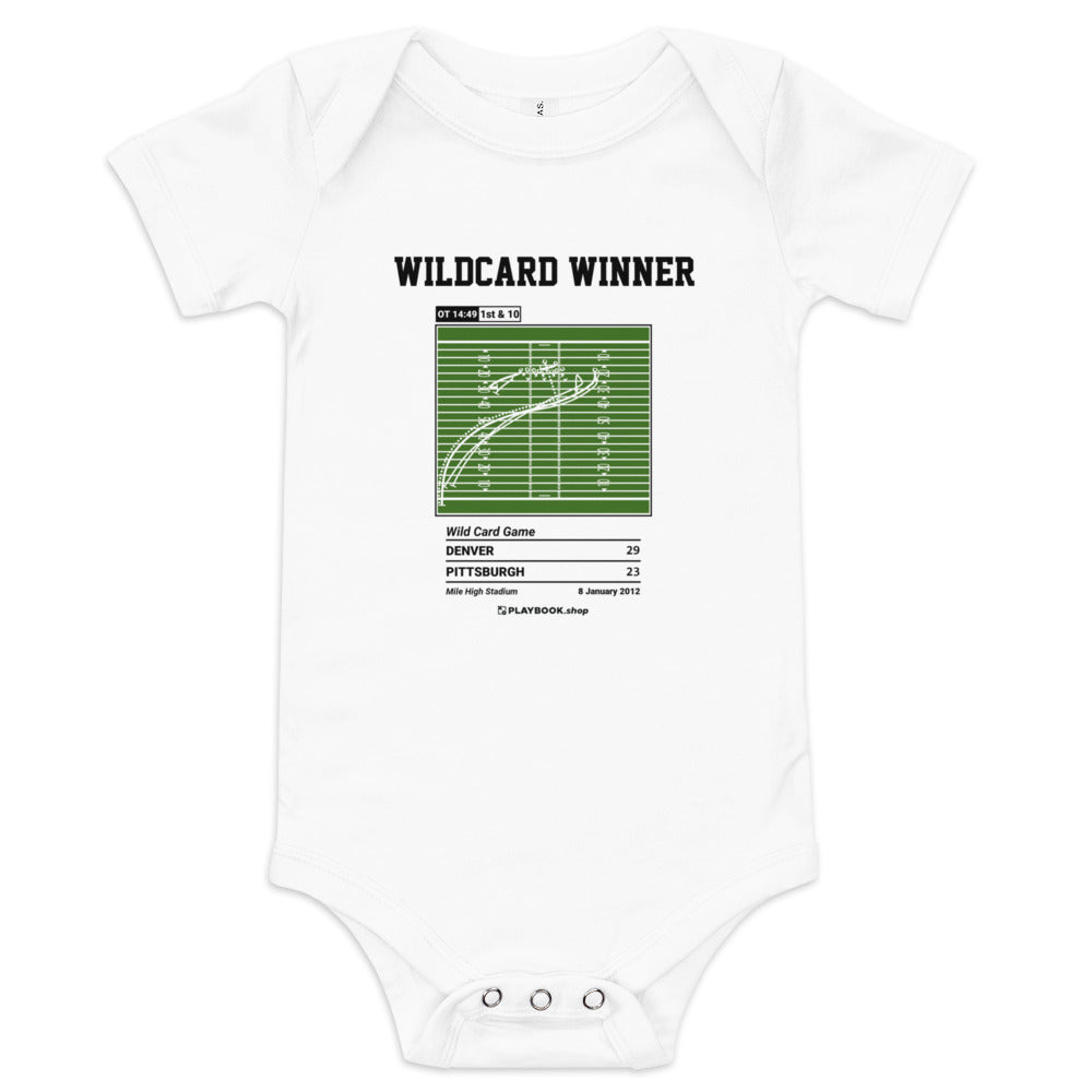 Greatest Denver Broncos Plays Baby Bodysuit: Wildcard Winner (2012)