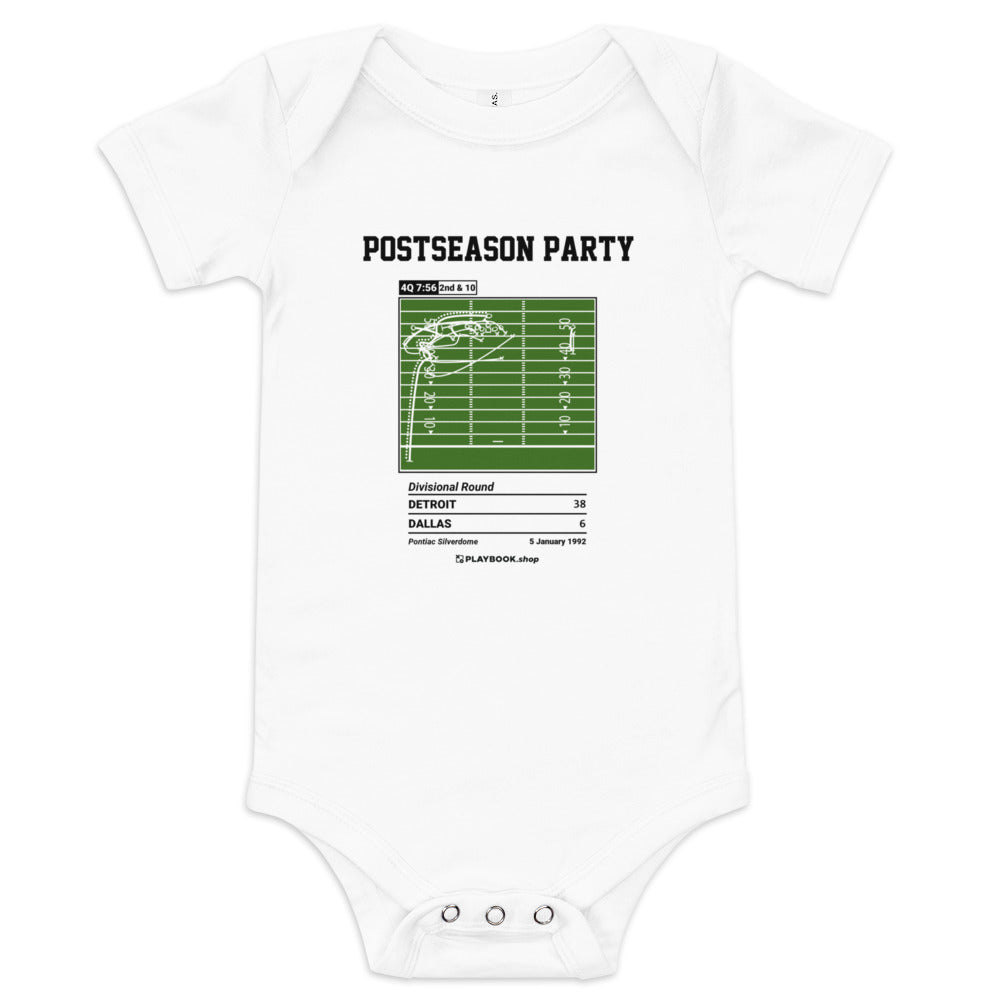 Greatest Detroit Lions Plays Baby Bodysuit: Postseason Party (1992)