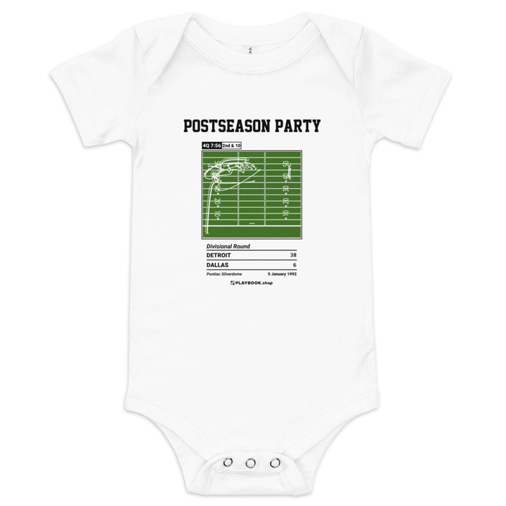 Greatest Detroit Lions Plays Baby Bodysuit: Postseason Party (1992)