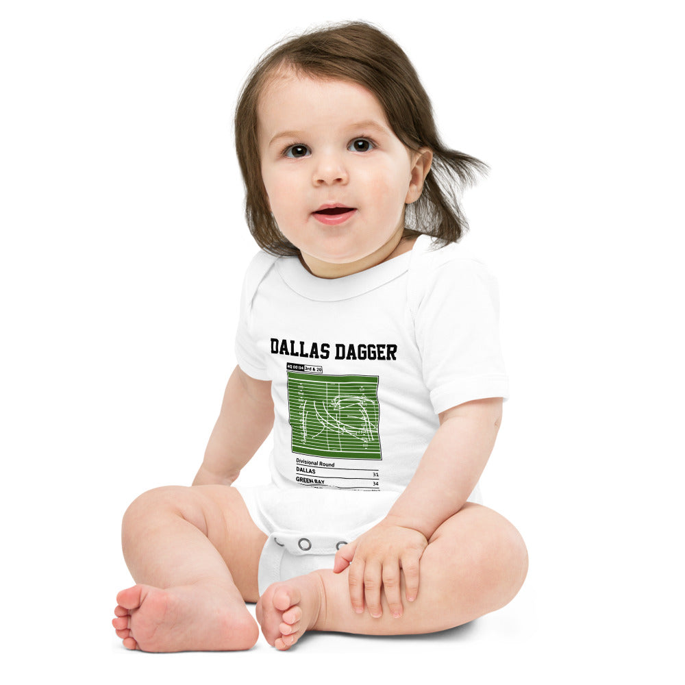 Greatest Green Bay Packers Plays Baby Bodysuit: Dallas Dagger (2017)