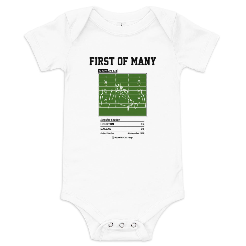 Greatest Houston Texans Plays Baby Bodysuit: First of many (2002)