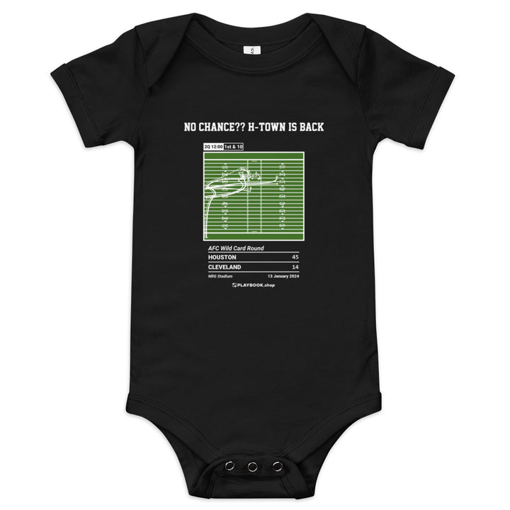 Greatest Houston Texans Plays Baby Bodysuit: No Chance?? H-Town is Back (2024)