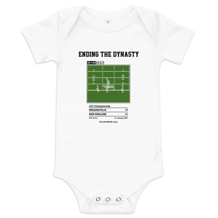 Greatest Indianapolis Colts Plays Baby Bodysuit: Ending the dynasty (2007)