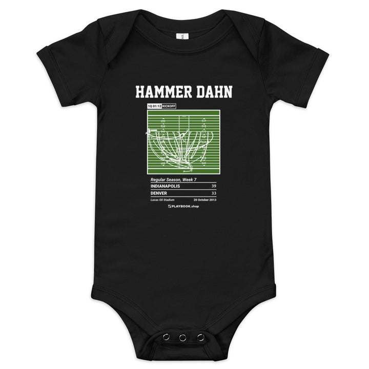 Greatest Indianapolis Colts Plays Baby Bodysuit: Hammer DAHN (2013)