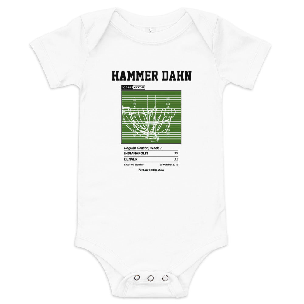 Greatest Indianapolis Colts Plays Baby Bodysuit: Hammer DAHN (2013)