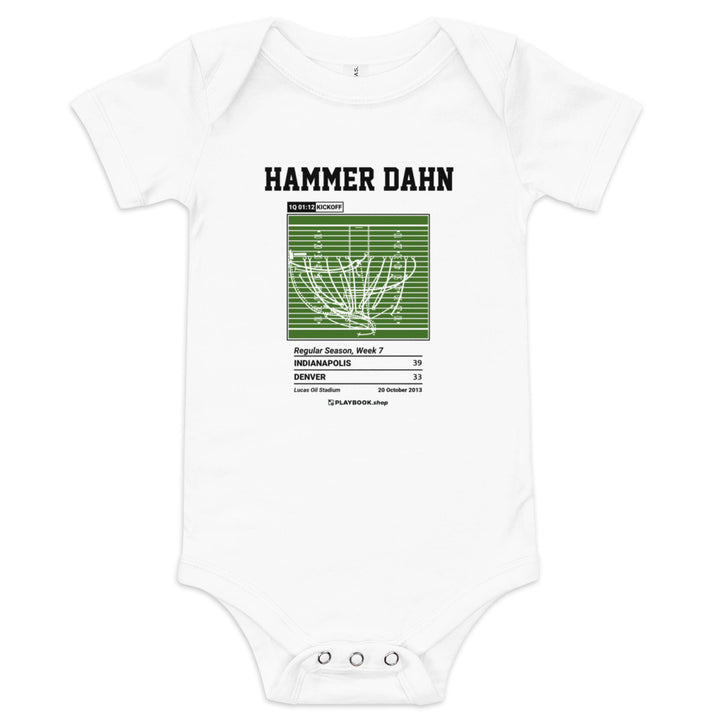 Greatest Indianapolis Colts Plays Baby Bodysuit: Hammer DAHN (2013)