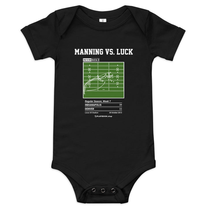 Greatest Indianapolis Colts Plays Baby Bodysuit: Manning vs. Luck (2013)