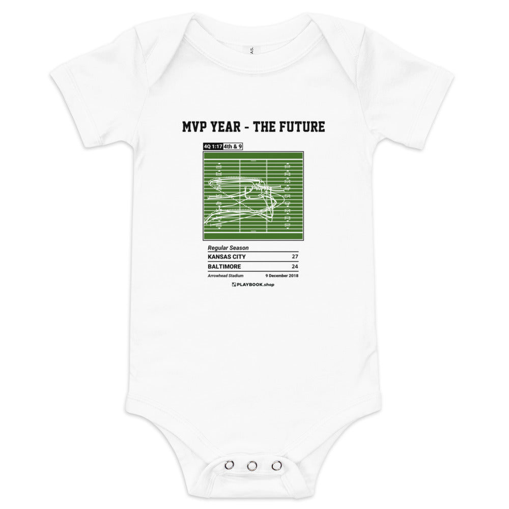 Greatest Kansas City Chiefs Plays Baby Bodysuit: MVP Year - The Future (2018)