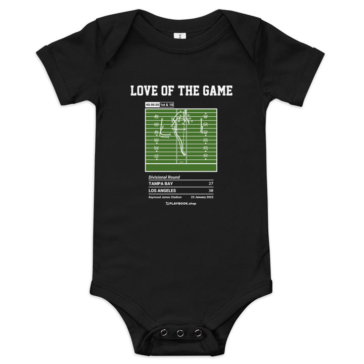 Greatest Los Angeles Rams Plays Baby Bodysuit: Love of the game (2022)