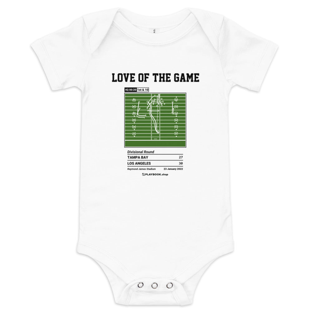 Greatest Los Angeles Rams Plays Baby Bodysuit: Love of the game (2022)