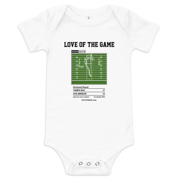 Greatest Los Angeles Rams Plays Baby Bodysuit: Love of the game (2022)
