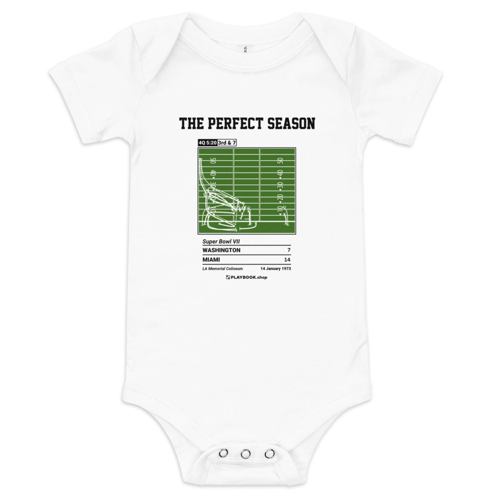 Greatest Miami Dolphins Plays Baby Bodysuit: The Perfect Season (1973)