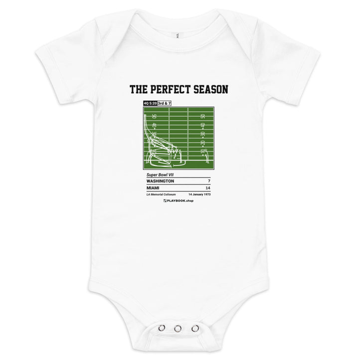 Greatest Miami Dolphins Plays Baby Bodysuit: The Perfect Season (1973)