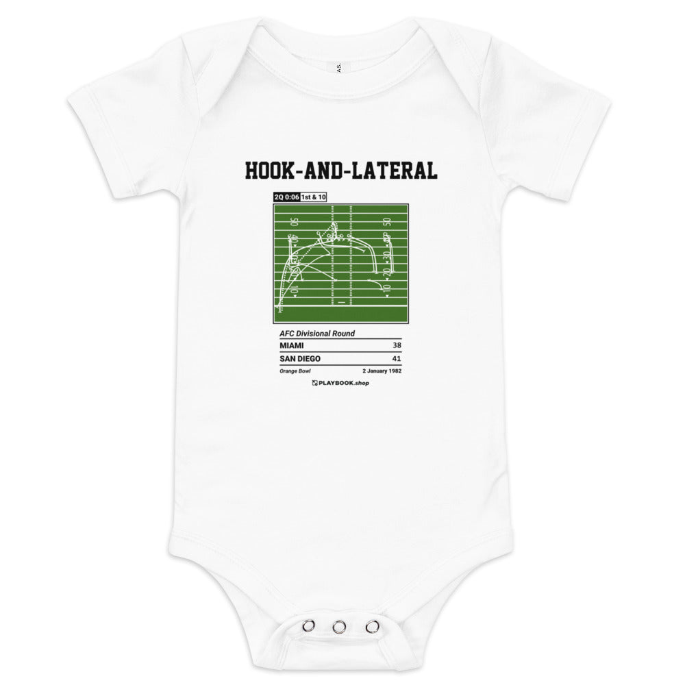 Greatest Miami Dolphins Plays Baby Bodysuit: Hook-and-Lateral (1982)