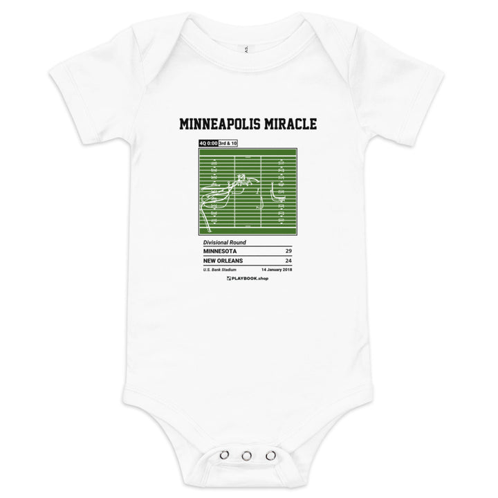 Greatest Minnesota Vikings Plays Baby Bodysuit: Minneapolis Miracle (2018)