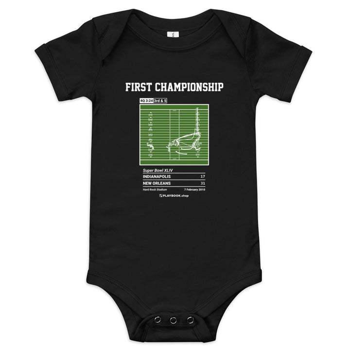 Greatest New Orleans Saints Plays Baby Bodysuit: First Championship (2010)