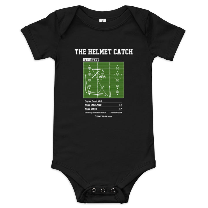 Greatest New York Giants Plays Baby Bodysuit: The Helmet Catch (2008)