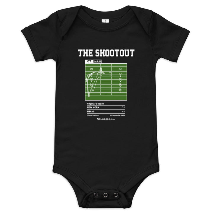 Greatest New York Jets Plays Baby Bodysuit: The Shootout (1986)