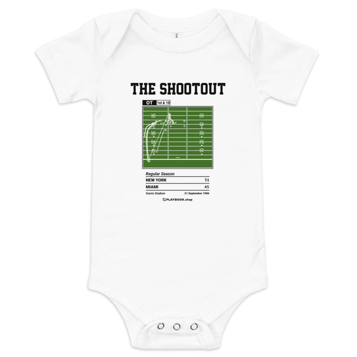 Greatest New York Jets Plays Baby Bodysuit: The Shootout (1986)