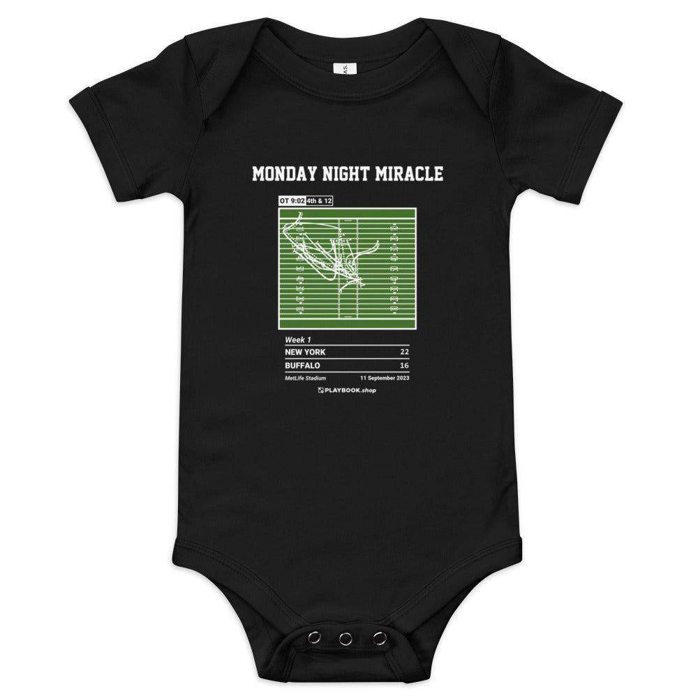 Greatest New York Jets Plays Baby Bodysuit: Monday night miracle (2023)