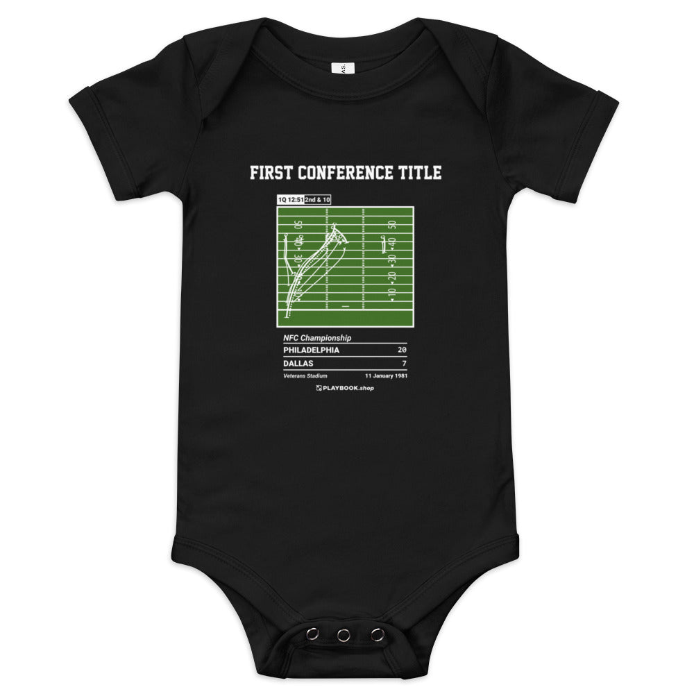 Greatest Philadelphia Eagles Plays Baby Bodysuit: First Conference Title (1981)