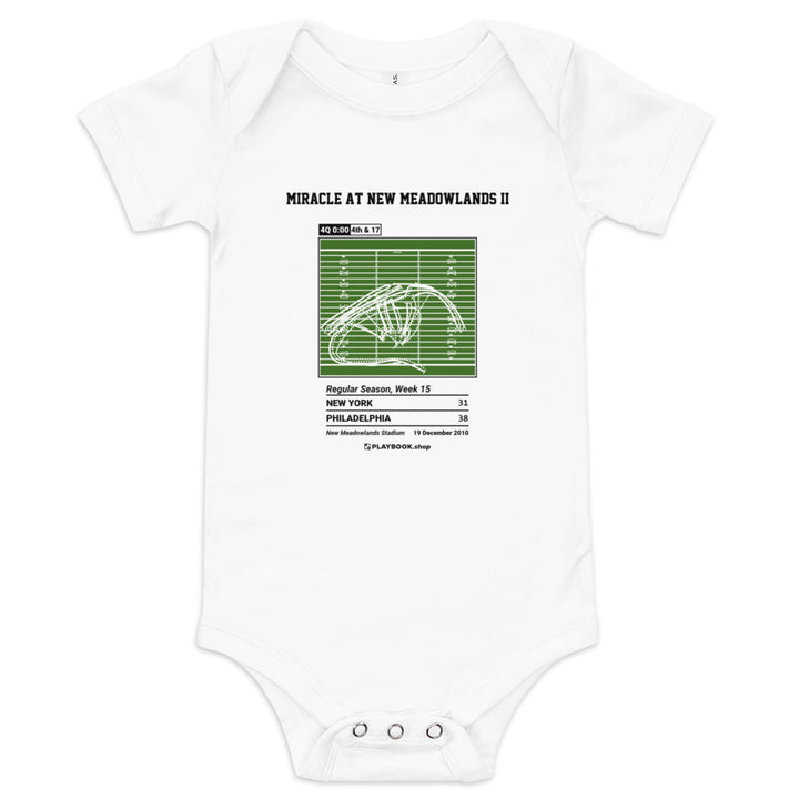 Greatest Philadelphia Eagles Plays Baby Bodysuit: Miracle at New Meadowlands II (2010)