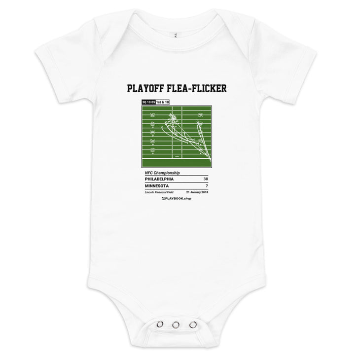 Greatest Philadelphia Eagles Plays Baby Bodysuit: Playoff flea-flicker (2018)
