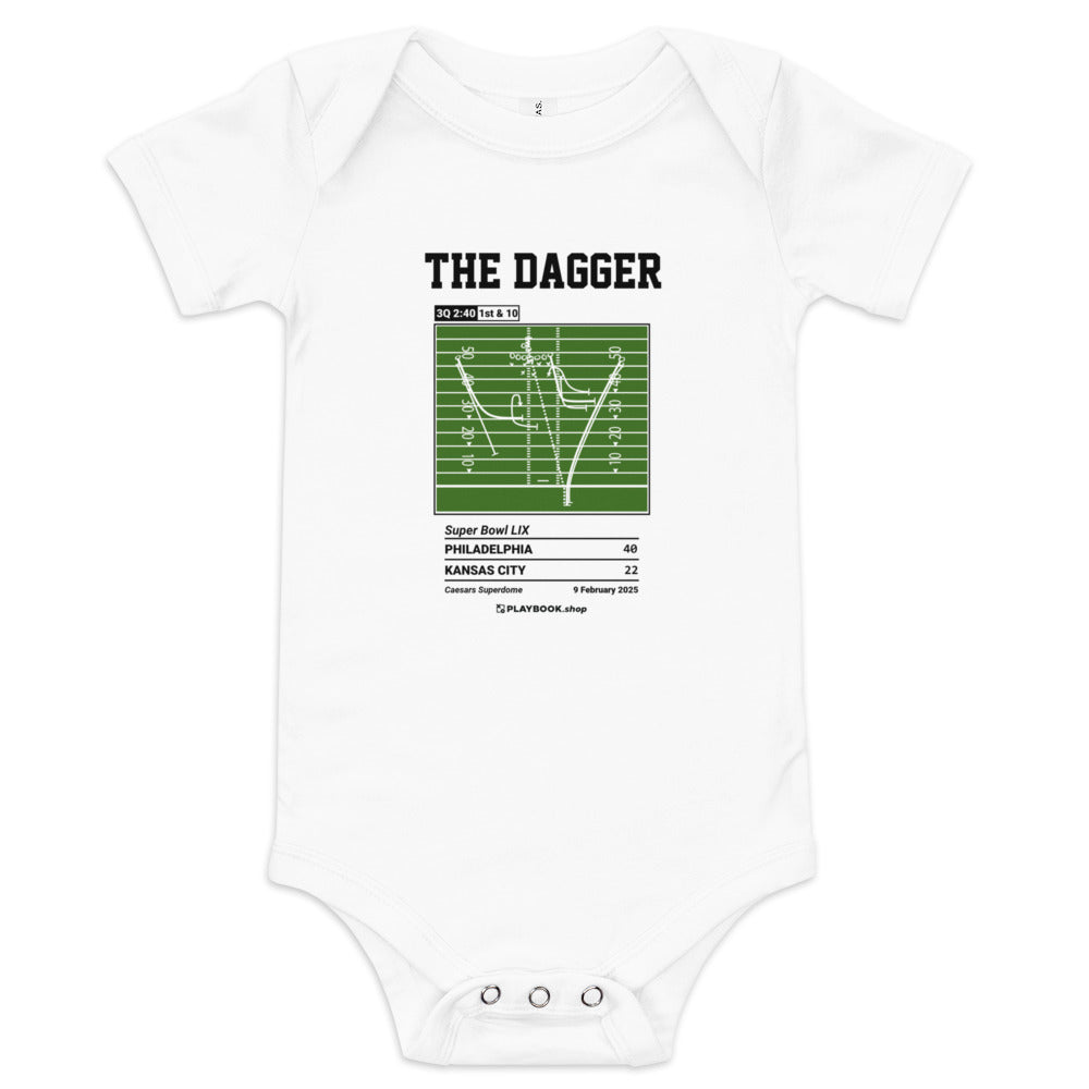 Greatest Philadelphia Eagles Plays Baby Bodysuit: The Dagger (2025)