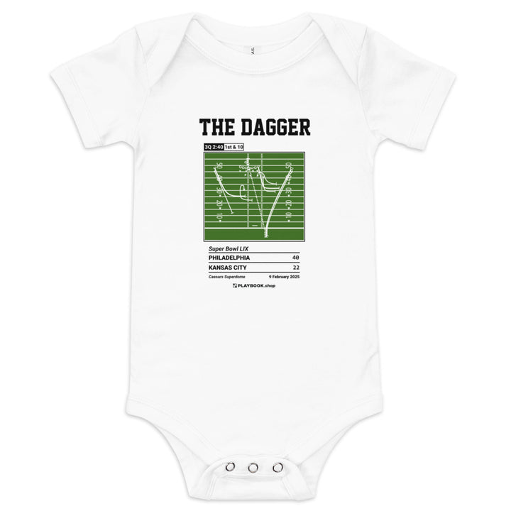 Greatest Philadelphia Eagles Plays Baby Bodysuit: The Dagger (2025)