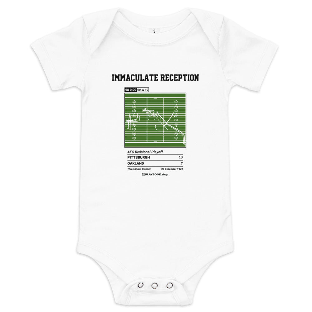 Greatest Pittsburgh Steelers Plays Baby Bodysuit: Immaculate Reception (1972)