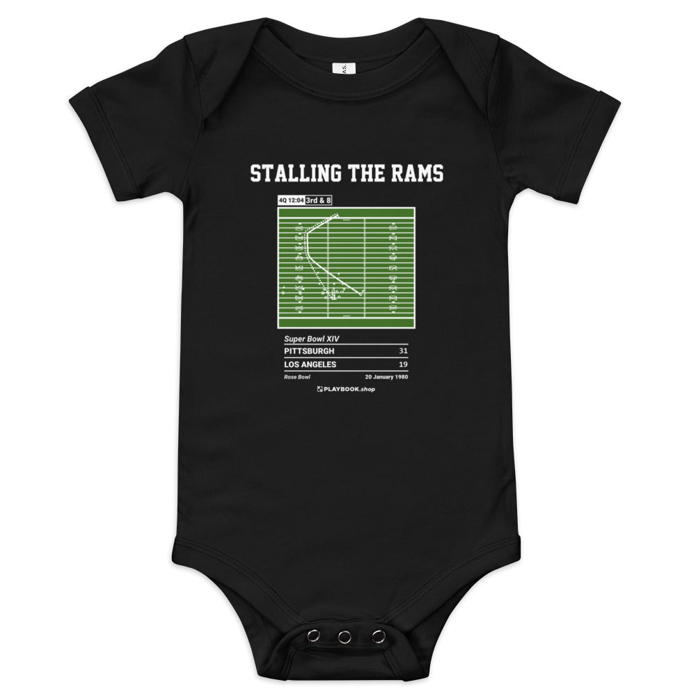 Greatest Pittsburgh Steelers Plays Baby Bodysuit: Stalling the Rams (1980)