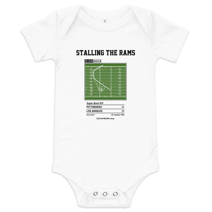 Greatest Pittsburgh Steelers Plays Baby Bodysuit: Stalling the Rams (1980)