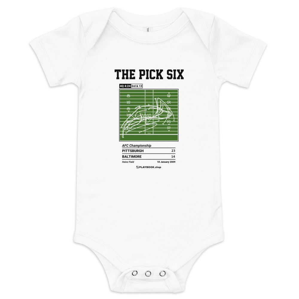 Greatest Pittsburgh Steelers Plays Baby Bodysuit: The Pick Six (2009)
