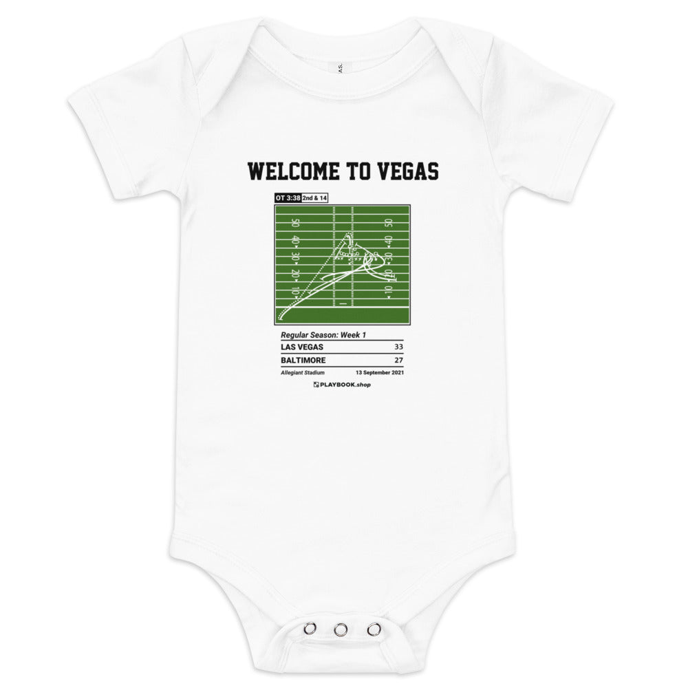 Greatest Oakland Raiders Plays Baby Bodysuit: Welcome to Vegas (2021)