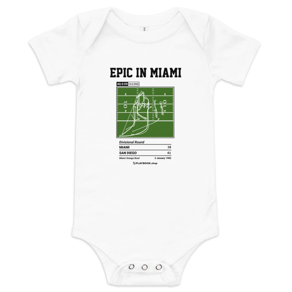 Greatest San Diego Chargers Plays Baby Bodysuit: Epic in Miami (1982)