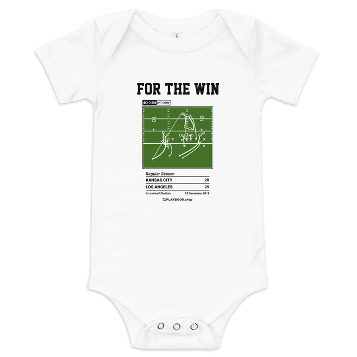 Greatest San Diego Chargers Plays Baby Bodysuit: For the win (2018)