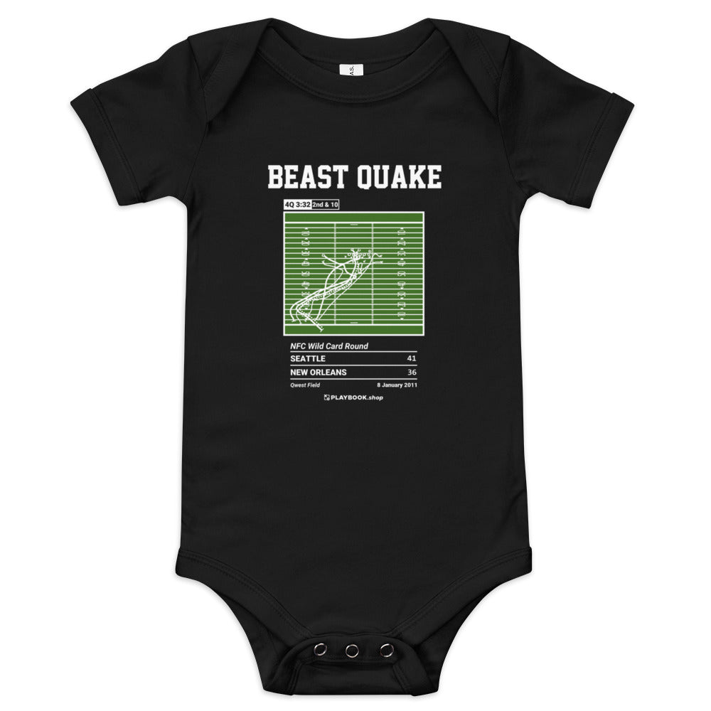 Greatest Seattle Seahawks Plays Baby Bodysuit: Beast Quake (2011)