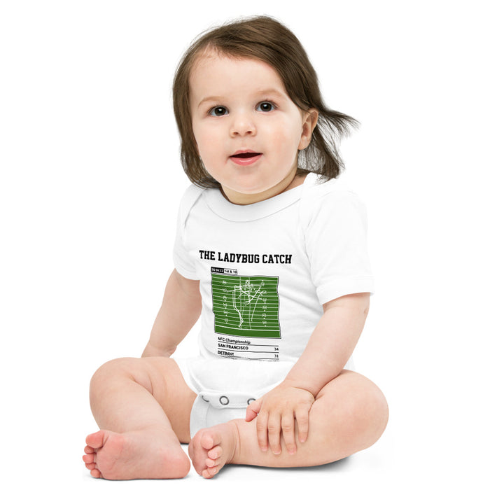 Greatest San Francisco 49ers Plays Baby Bodysuit: The Ladybug Catch (2024)
