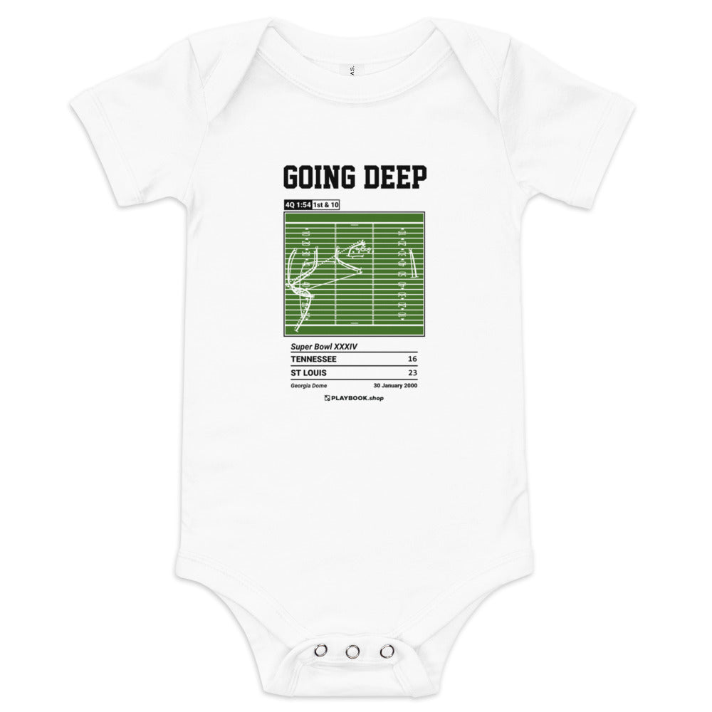Greatest St. Louis Rams Plays Baby Bodysuit: Going Deep (2000)