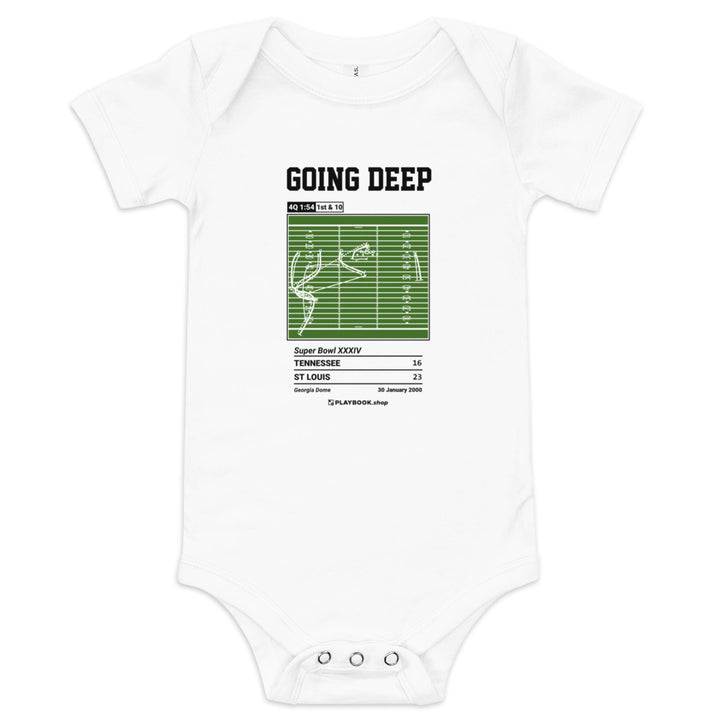 Greatest St. Louis Rams Plays Baby Bodysuit: Going Deep (2000)