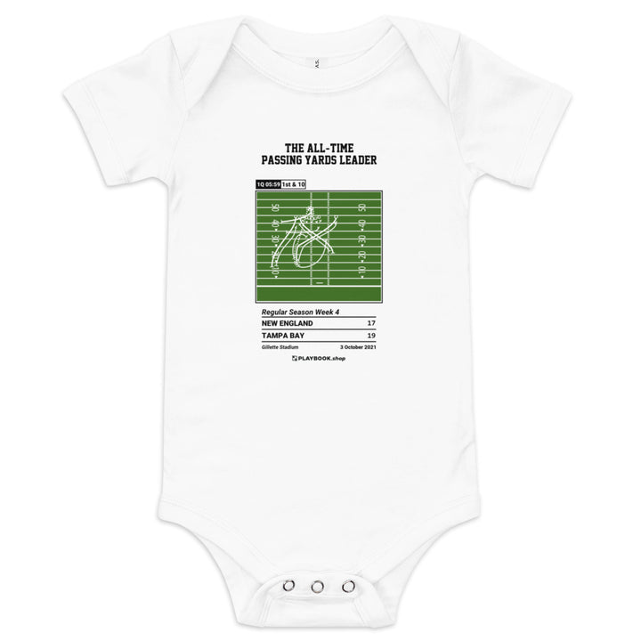 Greatest Tampa Bay Buccaneers Plays Baby Bodysuit: The all-time passing yards leader (2021)