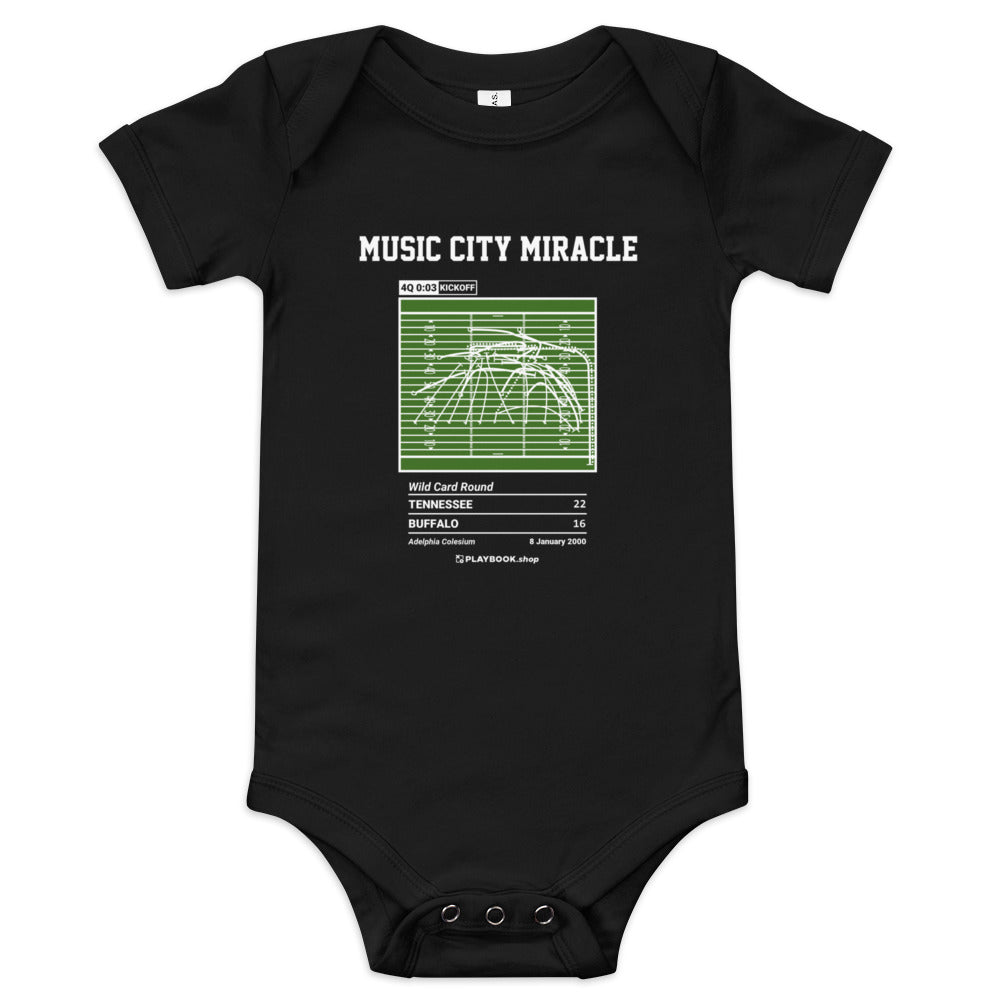 Greatest Tennessee Titans Plays Baby Bodysuit: Music City Miracle (2000)