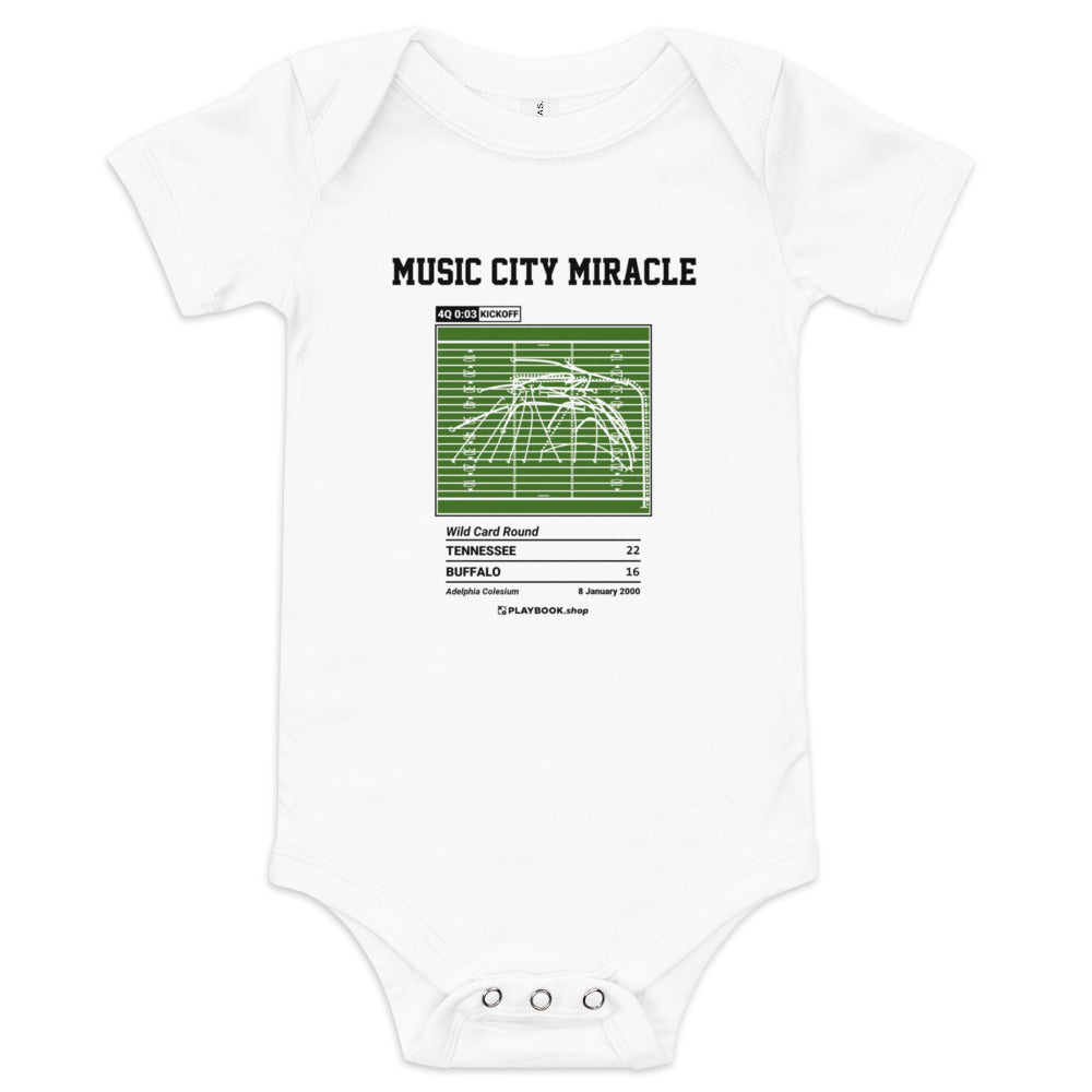 Greatest Tennessee Titans Plays Baby Bodysuit: Music City Miracle (2000)