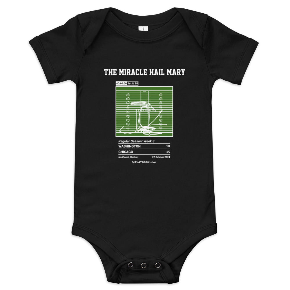 Greatest Washington Commanders Plays Baby Bodysuit: The Miracle Hail Mary (2024)