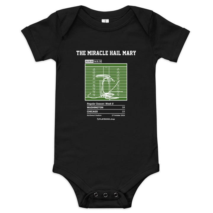 Greatest Washington Commanders Plays Baby Bodysuit: The Miracle Hail Mary (2024)