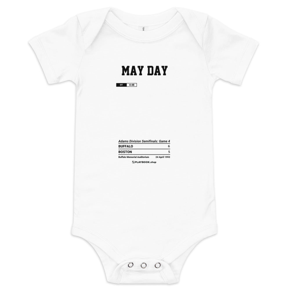 Greatest Buffalo Sabres Goals Baby Bodysuit: May Day (1993)