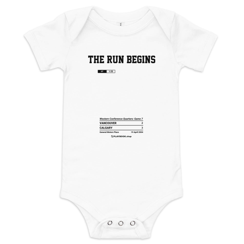 Greatest Calgary Flames Goals Baby Bodysuit: The Run begins (2004)