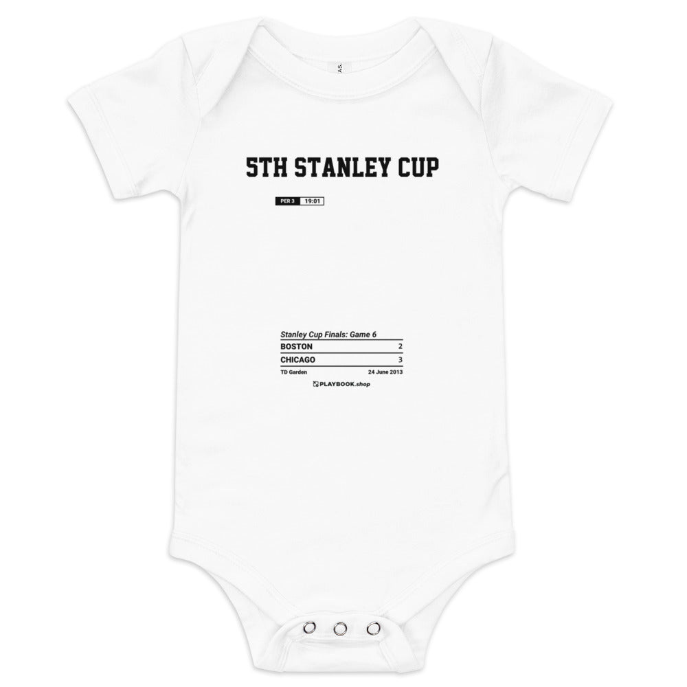 Greatest Chicago Blackhawks Goals Baby Bodysuit: 5th Stanley Cup (2013)