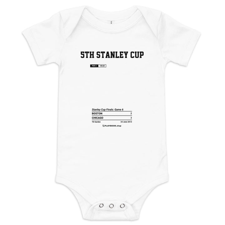 Greatest Chicago Blackhawks Goals Baby Bodysuit: 5th Stanley Cup (2013)
